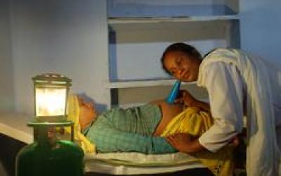 Caregiver listening for baby